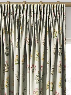 Clarke & Clarke Leiden Made to Measure Curtains or Roman Blind, Blush/Sage - view 2, Blush/Sage
