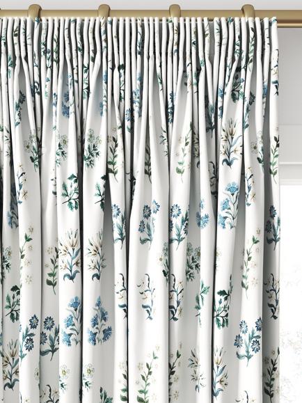 Clarke & Clarke Leiden Made to Measure Curtains or Roman Blind, Denim - view 2, Denim