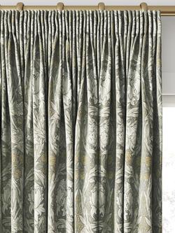 William Morris At Home African Marigold Velvet Made to Measure Curtains or Roman Blind, Limestone - view 2, Limestone