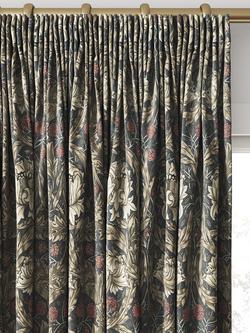 William Morris At Home African Marigold Velvet Made to Measure Curtains or Roman Blind, Walnut - view 2, Walnut