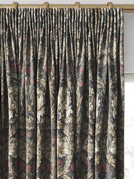 William Morris At Home African Marigold Velvet Made to Measure Curtains or Roman Blind, Walnut - view 2, Walnut