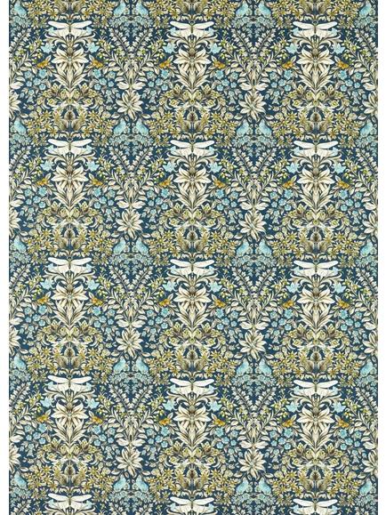 Clarke & Clarke Mirabell Made to Measure Curtains or Roman Blind, Midnight, Midnight