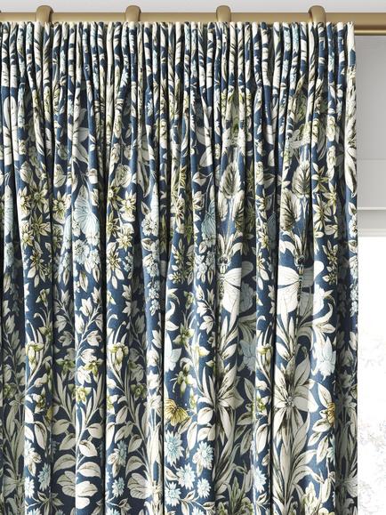 Clarke & Clarke Mirabell Made to Measure Curtains or Roman Blind, Midnight - view 2, Midnight