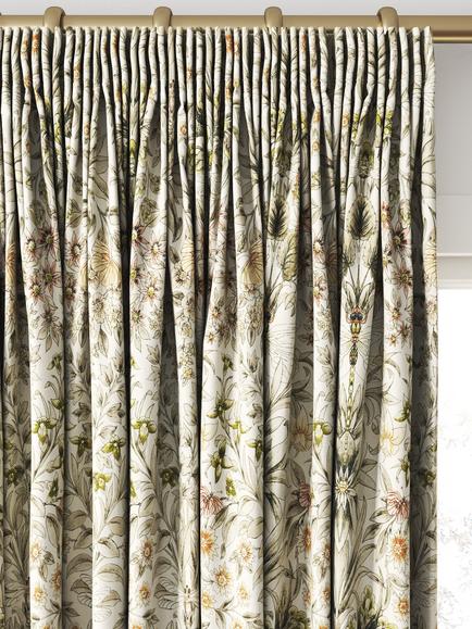 Clarke & Clarke Mirabell Made to Measure Curtains or Roman Blind, Natural/Blush - view 2, Natural/Blush