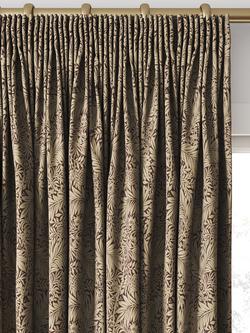 William Morris At Home Larkspur Woven Made to Measure Curtains or Roman Blind, Berry - view 2, Berry