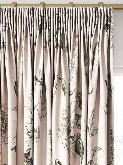 Clarke & Clarke Roseraie Made to Measure Curtains & Roman Blind, Blush - view 2, Blush