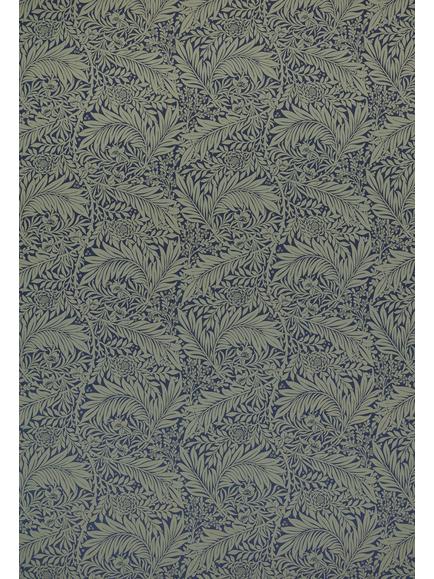 William Morris At Home Larkspur Woven Made to Measure Curtains or Roman Blind, Indigo, Indigo