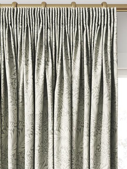 William Morris At Home Larkspur Woven Made to Measure Curtains or Roman Blind, Limestone - view 2, Limestone