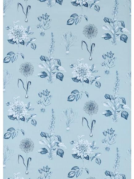 Clarke & Clarke Roseraie Made to Measure Curtains & Roman Blind, Denim, Denim