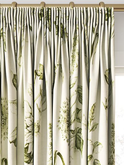 Clarke & Clarke Roseraie Made to Measure Curtains & Roman Blind, Sage - view 2, Sage