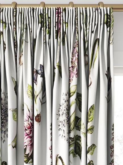 Clarke & Clarke Roseraie Made to Measure Curtains & Roman Blind, Summer - view 2, Summer
