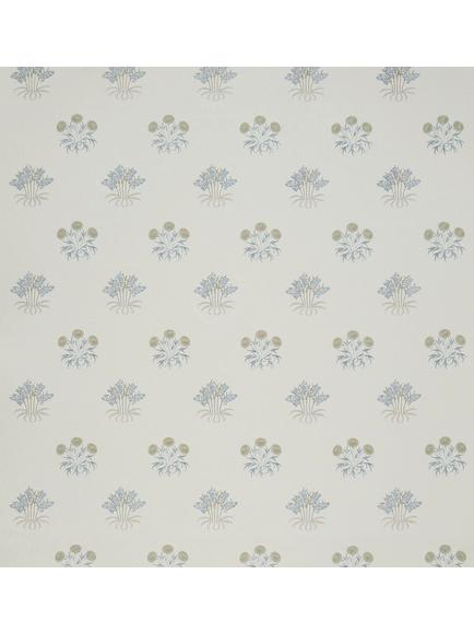 William Morris At Home Lily Flower Embroidered Made to Measure Curtains or Roman Blind, Woad, Woad