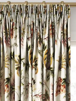 Clarke & Clarke Sizergh Made to Measure Curtains or Roman Blind, Blush/Sage - view 2, Blush/Sage