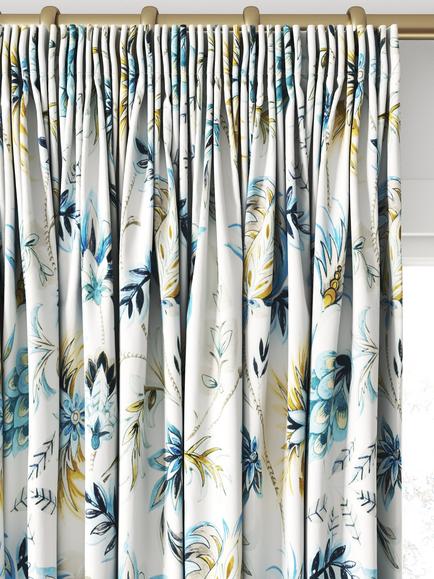 Clarke & Clarke Sizergh Made to Measure Curtains or Roman Blind, Cobalt - view 2, Cobalt