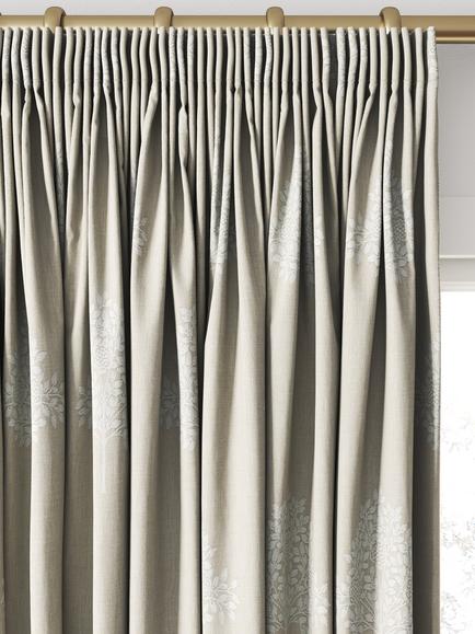 William Morris At Home Marigold Tree Embroidered Made to Measure Curtains or Roman Blind, Chalk - view 2, Chalk