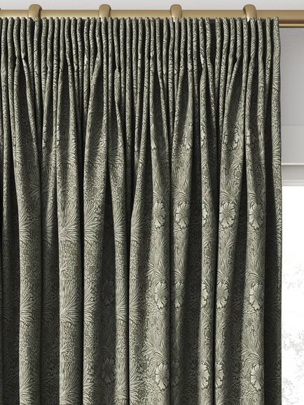 William Morris At Home Marigold Velvet Made to Measure Curtains or Roman Blind, Iron - view 2, Iron