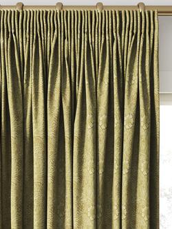 William Morris At Home Marigold Velvet Made to Measure Curtains or Roman Blind, Ochre - view 2, Ochre