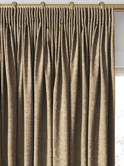 William Morris At Home Marigold Woven Made to Measure Curtains or Roman Blind, Madder - view 2, Madder