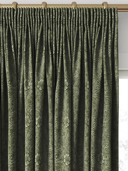 William Morris At Home Marigold Woven Made to Measure Curtains or Roman Blind, Woad - view 2, Woad