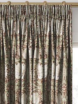 William Morris At Home Pimpernel Made to Measure Curtains or Roman Blind, Brick - view 2, Brick