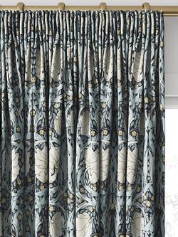 William Morris At Home Pimpernel Made to Measure Curtains or Roman Blind, Indigo - view 2, Indigo