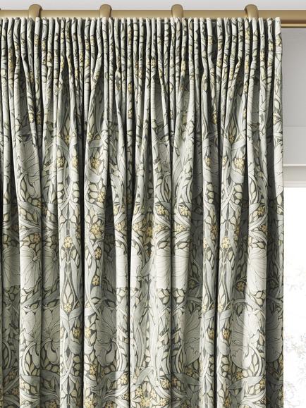 William Morris At Home Pimpernel Velvet Made to Measure Curtains or Roman Blind, Brick - view 2, Brick