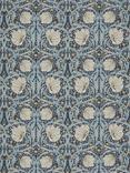 William Morris At Home Pimpernel Velvet Made to Measure Curtains or Roman Blind, Indigo