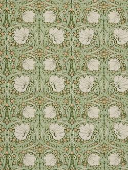 William Morris At Home Pimpernel Velvet Made to Measure Curtains or Roman Blind, Nettle, Nettle