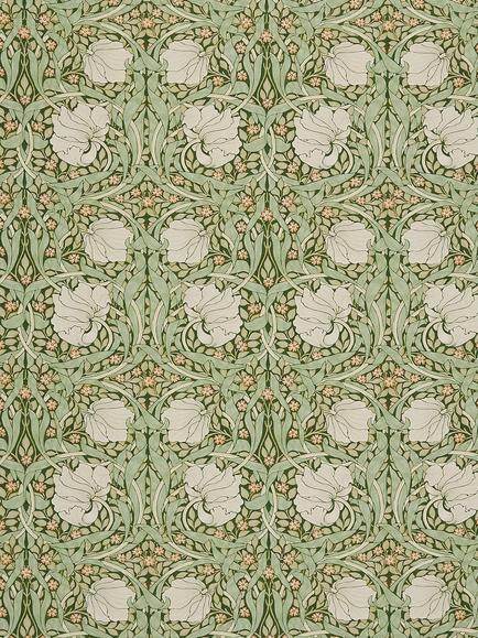 William Morris At Home Pimpernel Velvet Made to Measure Curtains or Roman Blind, Nettle, Nettle