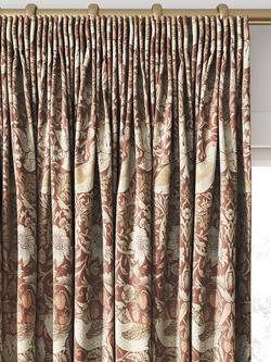 William Morris At Home Strawberry Thief Made to Measure Curtains or Roman Blind, Madder - view 2, Madder