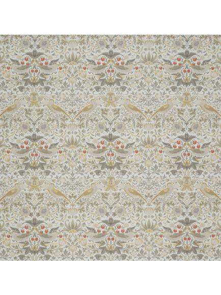 William Morris At Home Strawberry Thief Made to Measure Curtains or Roman Blind, Ochre, Ochre