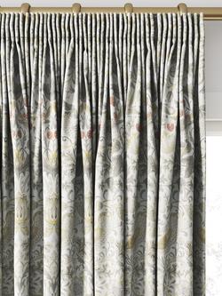 William Morris At Home Strawberry Thief Made to Measure Curtains or Roman Blind, Ochre - view 2, Ochre