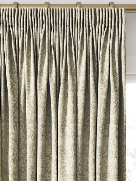 William Morris At Home Strawberry Thief Woven Made to Measure Curtains or Roman Blind, Walnut - view 2, Walnut