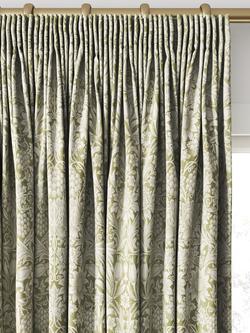 William Morris At Home Sunflower Made to Measure Curtains or Roman Blind, Artichoke - view 2, Artichoke