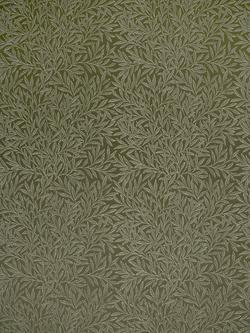 William Morris At Home Willow Woven Made to Measure Curtains or Roman Blind, Sage, Sage