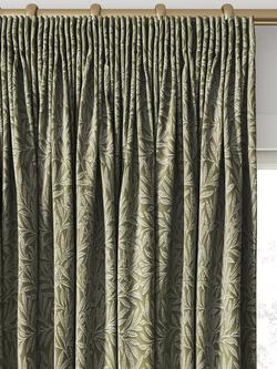 William Morris At Home Willow Woven Made to Measure Curtains or Roman Blind, Sage - view 2, Sage