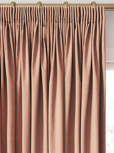 Clarke & Clarke Paradiso Made to Measure Curtains or Roman Blind, Coral - view 2, Coral