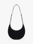 JW PEI Carly Vegan Leather Saddle Bag, Black