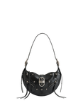 JW PEI Tessa Vegan Leather Crushed Shoulder Bag, Black