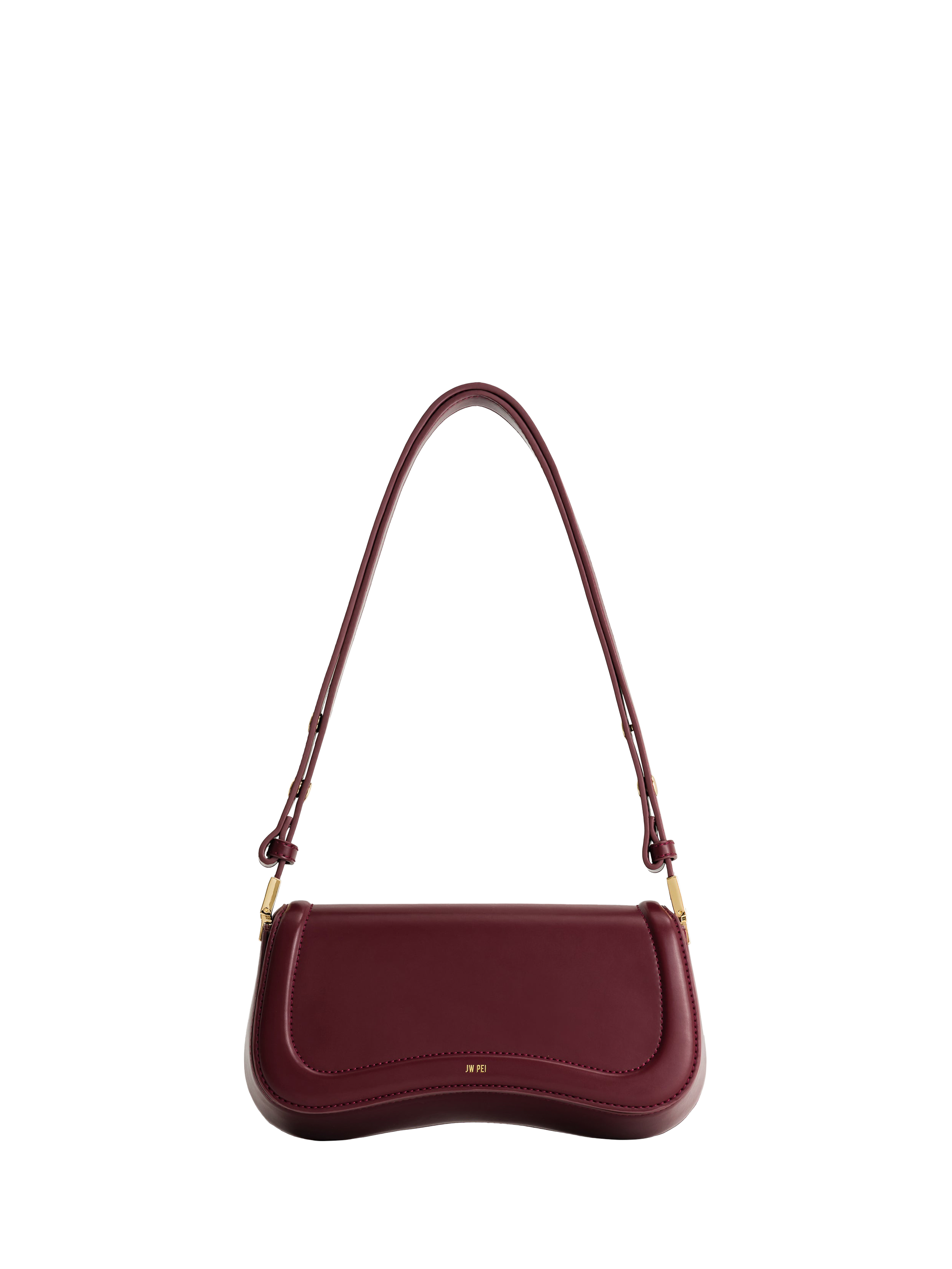 Product image 2 of 5, which shows JW PEI Joy Vegan Leather Shoulder Bag, Claret