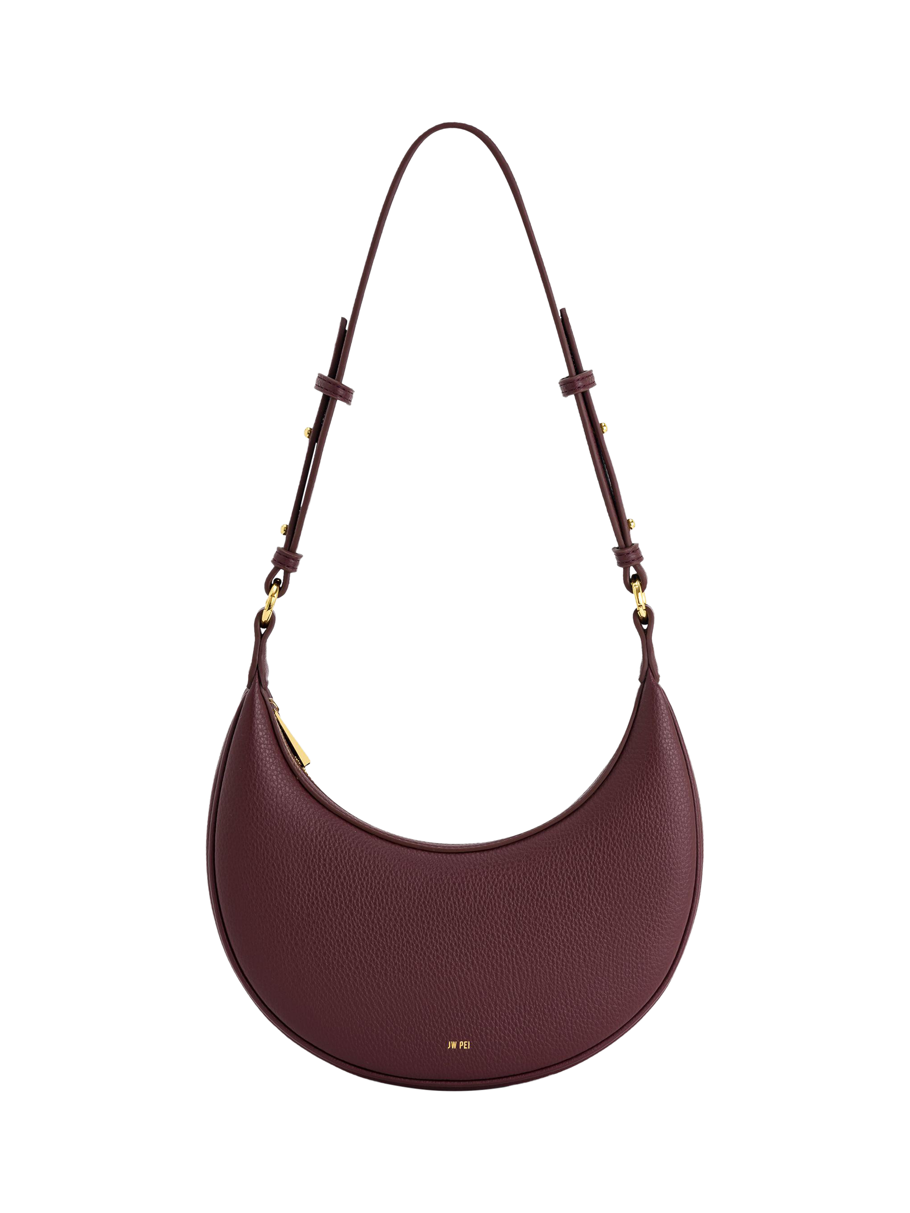 JW PEI Carly Vegan Leather Medium Shoulder Bag Claret