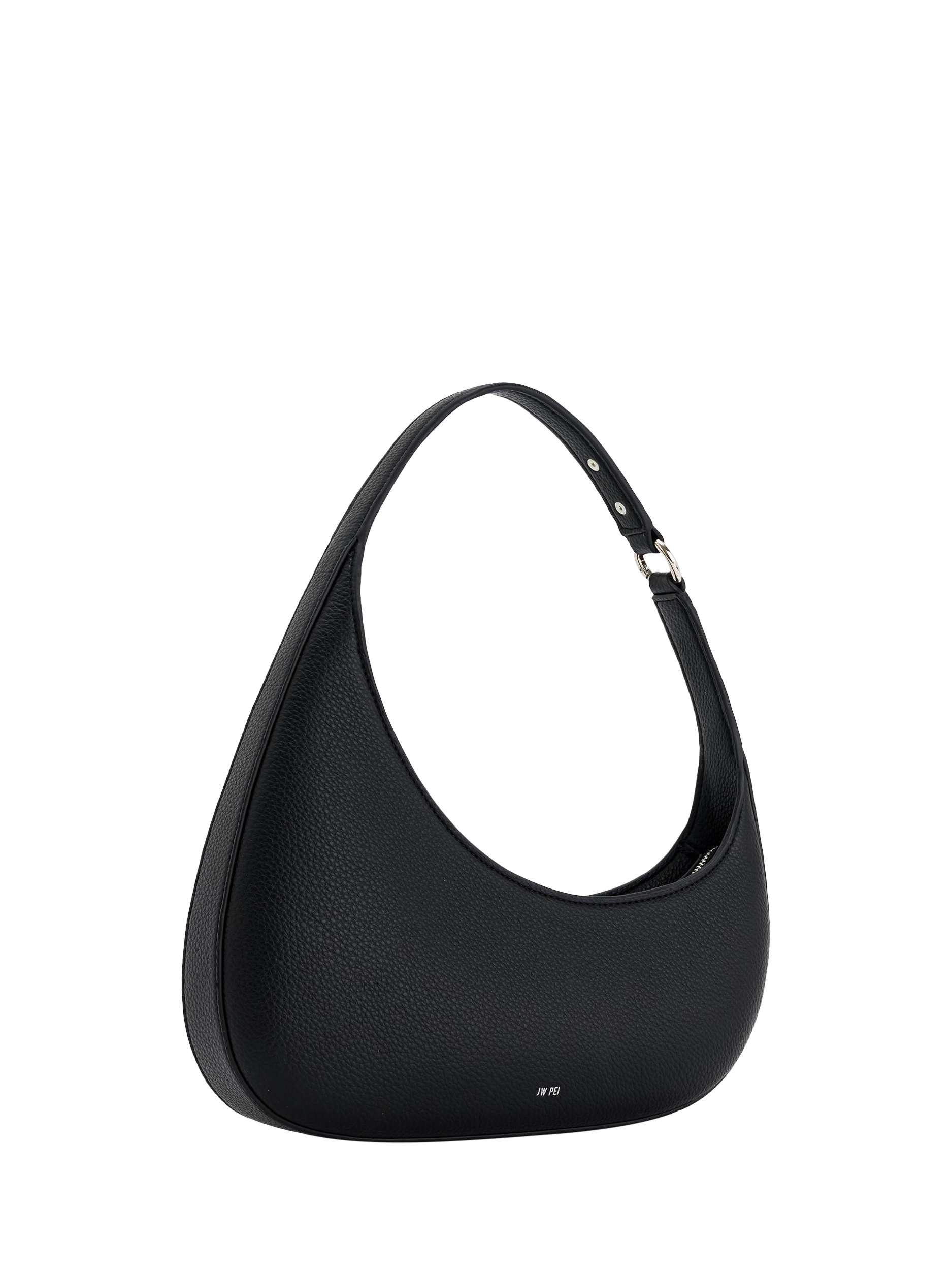 Product image 1 of 5, which shows JW PEI Harlee Vegan Leather Shoulder Bag, Black