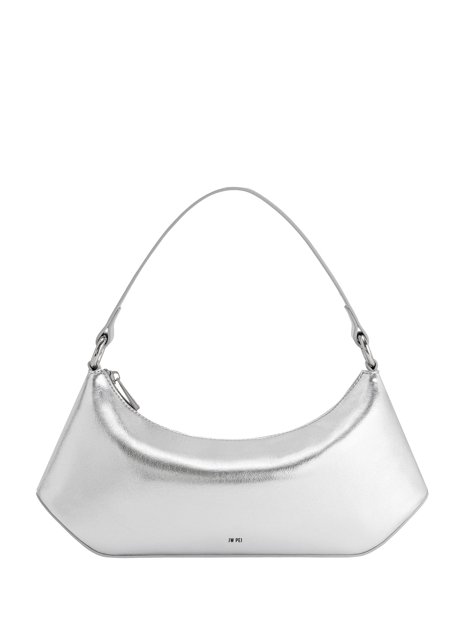 JW PEI Lily Vegan Leather Shoulder Bag, Silver