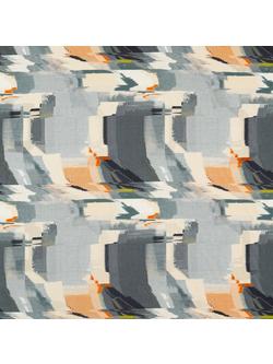 Harlequin Perspective Made to Measure Curtains or Roman Blind, Slate/Sedona, Slate/Sedona