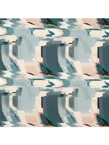 Harlequin Perspective Made to Measure Curtains or Roman Blind, Emerald/Peony, Emerald/Peony
