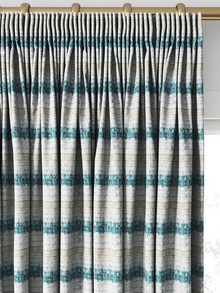 Harlequin Pontia Made to Measure Curtains or Roman Blind, Emerald/Stone - view 2, Emerald/Stone