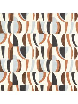 Harlequin Torillo Made to Measure Curtains or Roman Blind, Earth/Cornflower/Walnut, Earth/Cornflower/Walnut