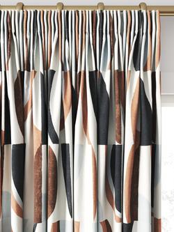 Harlequin Torillo Made to Measure Curtains or Roman Blind, Earth/Cornflower/Walnut - view 2, Earth/Cornflower/Walnut