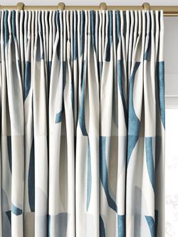 Harlequin Torillo Made to Measure Curtains or Roman Blind, Sky/Cornflower/Linen - view 2, Sky/Cornflower/Linen