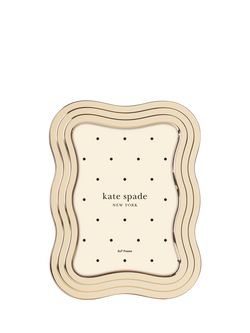 kate spade new york South Street Wave Photo Frame, 5 x 7" (13 x 18cm), Gold, Gold